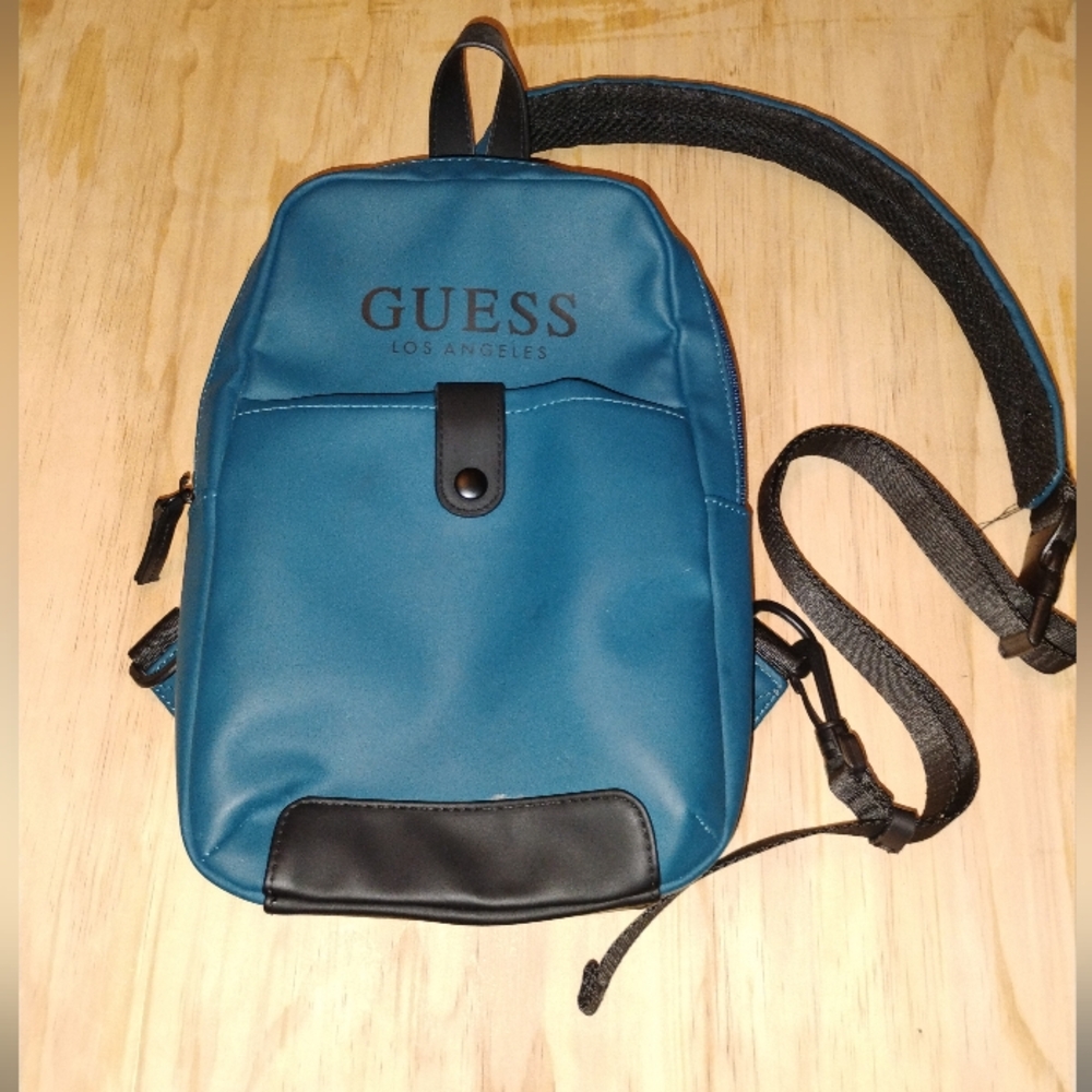 GUESS Los Angeles Blue Men's Bag,Used Good Condition